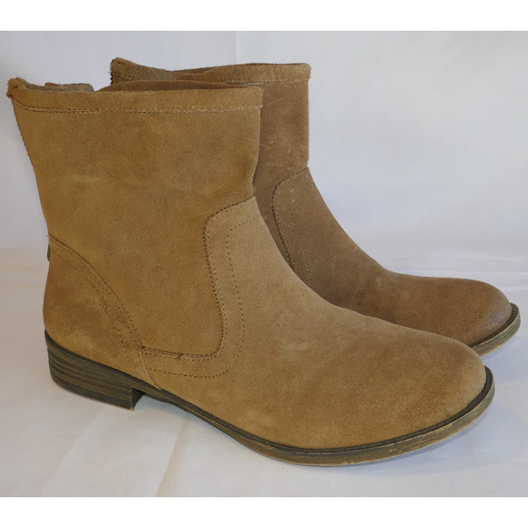 Crown Vintage Brown Suede Chelsea Boots Slip on Womens 9.5 - Picture 1 of 16
